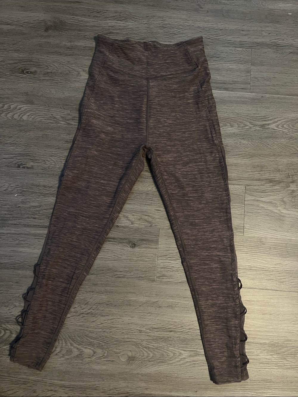 Victorias Secret High-Waist Lace-Up Side Leggings - Dark Heather